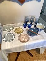 All items grouped on table