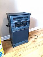 Full view of karaoke machine cabinet