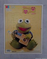 Full view of assembled Baby Kermit 25-piece tray puzzle