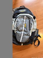 Front view of CamelBak Trailblazer hydration backpack showing logo and front pocket