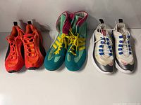 All three sneaker pairs side by side