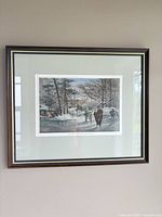 Full framed print on wall