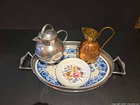 Group view of all four items on tray