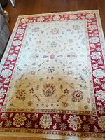 Full top view of rug showing complete pattern and proportions