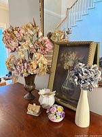 Overall view showing all items on tabletop