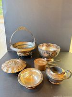 All six pieces arranged for overview