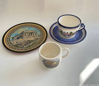 Plate, cup with saucer, mug overview