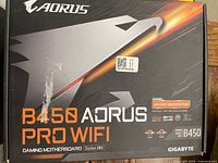 Front of retail box showing model and branding