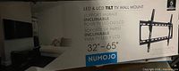 Front of box showing Numojo branding, product type, size range