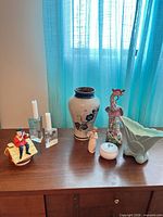 Full lot on wooden surface showing all items together