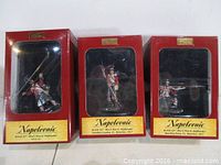 Three boxed Britains Napoleonic Highlander figures front view