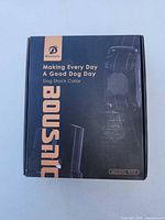 Front of closed retail box showing brand and model