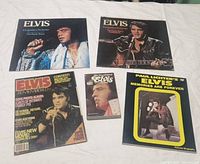 Overview of two Elvis LPs, three print items