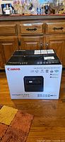 Front view of sealed Canon imageCLASS D570 printer box