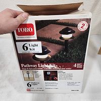 Front of Toro retail box showing product information