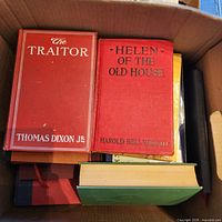 Box showing The Traitor, Helen of the Old House, other books