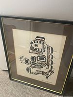 Full view of framed Henry Hunt screen print