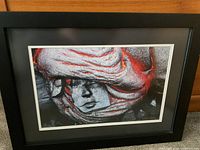 Full view of framed Nick Selway photograph