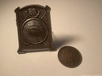 Frame and both medals front view