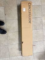 Full view of sealed CircleGlide cardboard box