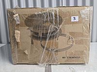 front of boxed gas vent top showing product image and size