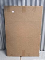 Front view of sealed cardboard-packaged canvas print