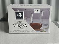 Front of Mikasa Lana box showing product image and branding