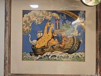 Full view of framed print showing image and frame