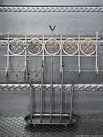 All three metal display items grouped