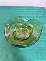 Both bowls nested to show size difference and color