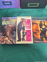 Front covers of Vacation, Pretty Woman, Entrapment tapes
