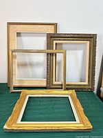 Front view showing four different frames with varied finishes