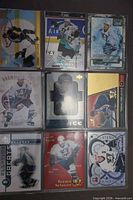 First nine cards front view