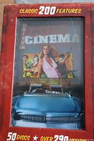 Front of Cult Cinema 50-disc box set showing title and artwork