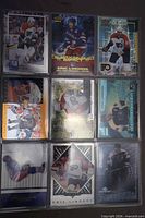 Front view of all nine cards in sleeve