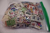 Full bag showing large quantity of assorted U.S. stamps