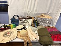 Overview of all accessories laid on table