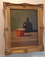 Frontal view of framed painting
