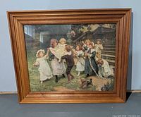 Front view of framed print showing full frame and artwork