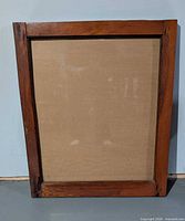 Full view of wooden frame front