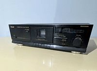 Front view of entire TEAC V-390CHX cassette deck