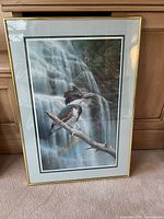 Front view of framed print showing artwork, matting and frame