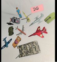 Overview of all items on white background