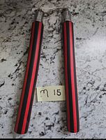 Full view of foam practice nunchaku pair