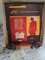 Front of packaged 2-pair Indiana Jones father & child socks