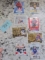 All eight cards laid out showing fronts