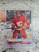 Front view of Rasmus Andersson clear acetate card inside top loader