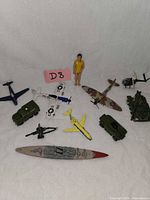 Group view of all models and action figure