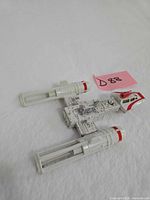 Top view of 1979 die-cast Y-Wing Fighter showing full vehicle and color details