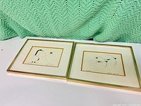 Both framed prints front view